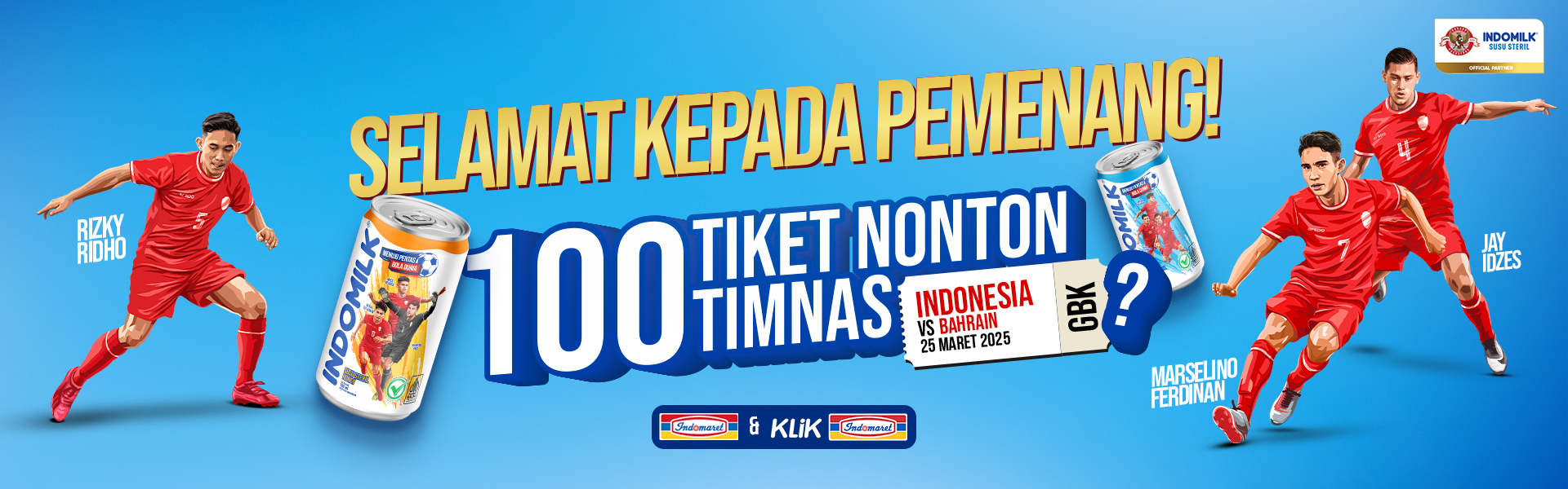 Program Promo Indomilk Steril X Timnas: Rayakan menuju Pentas Bola Dunia