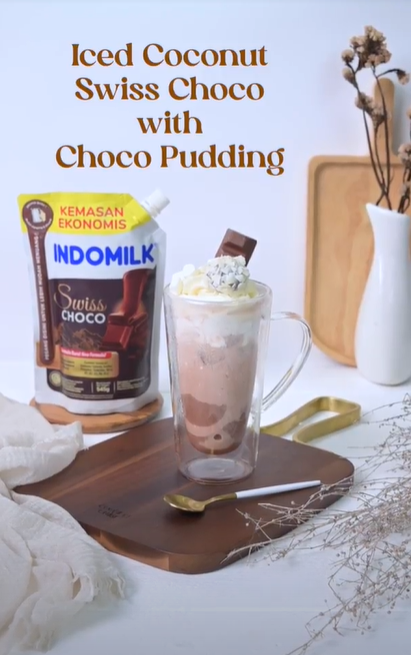 Iced Coconut Choco with Choco Pudding