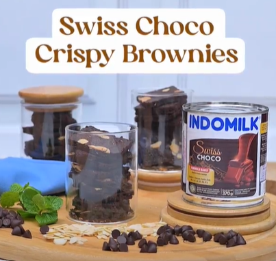 Swiss Choco Crispy Brownies