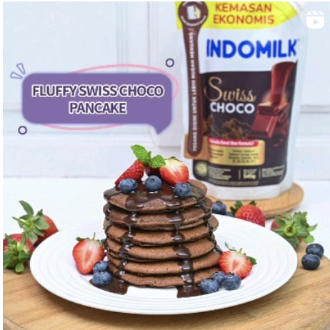 Fluffy Swiss Choco Pancake