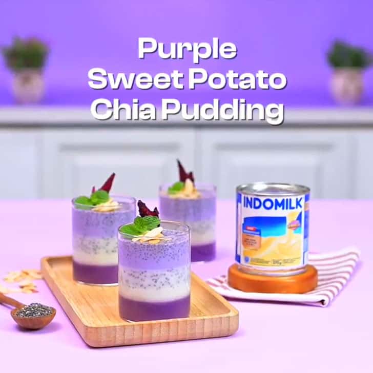 Purple Sweet Potato Chia  Pudding
