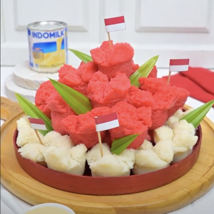 Tumpeng Kue Mangkok Merah Putih